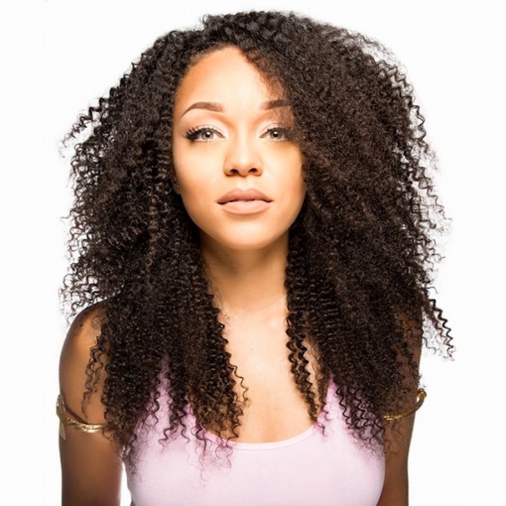 Mongolian kinky curls natural hair extensions
