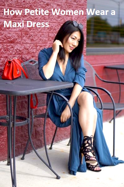 Grace's outfit - Maxi blue slit dress with gladiator sandals