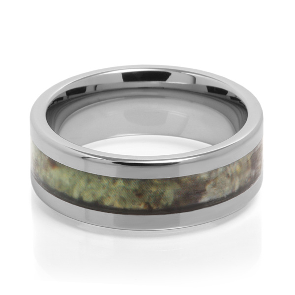 Compound tunsgten carbide camouflage ring