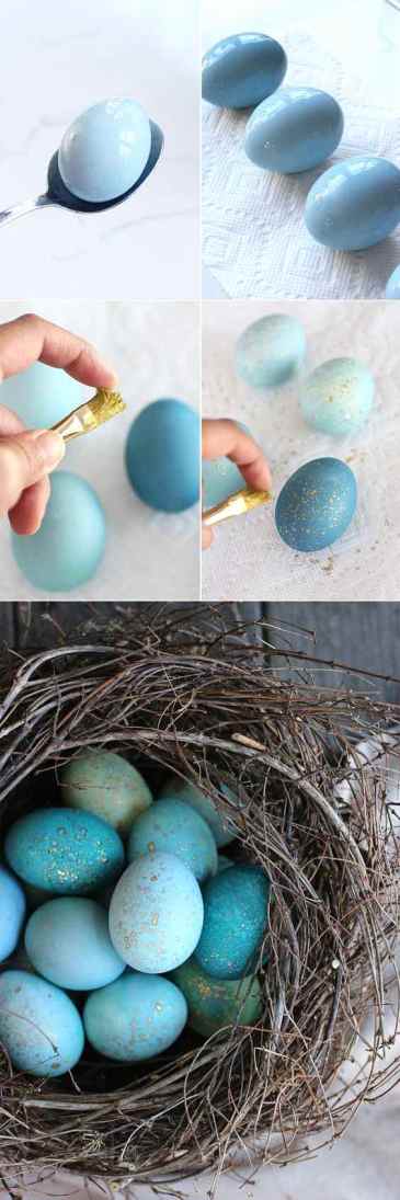 DIY Easter eggs nest, DIY Easter decoration ideas, DIY Easter eggs