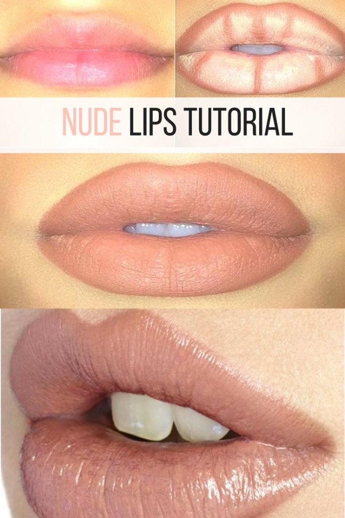 Nude lips tutorial, makeup products, nude lipstick, makeup tutorial, makeup hack
