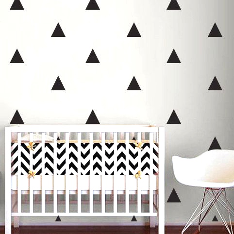 Triangle wall decals